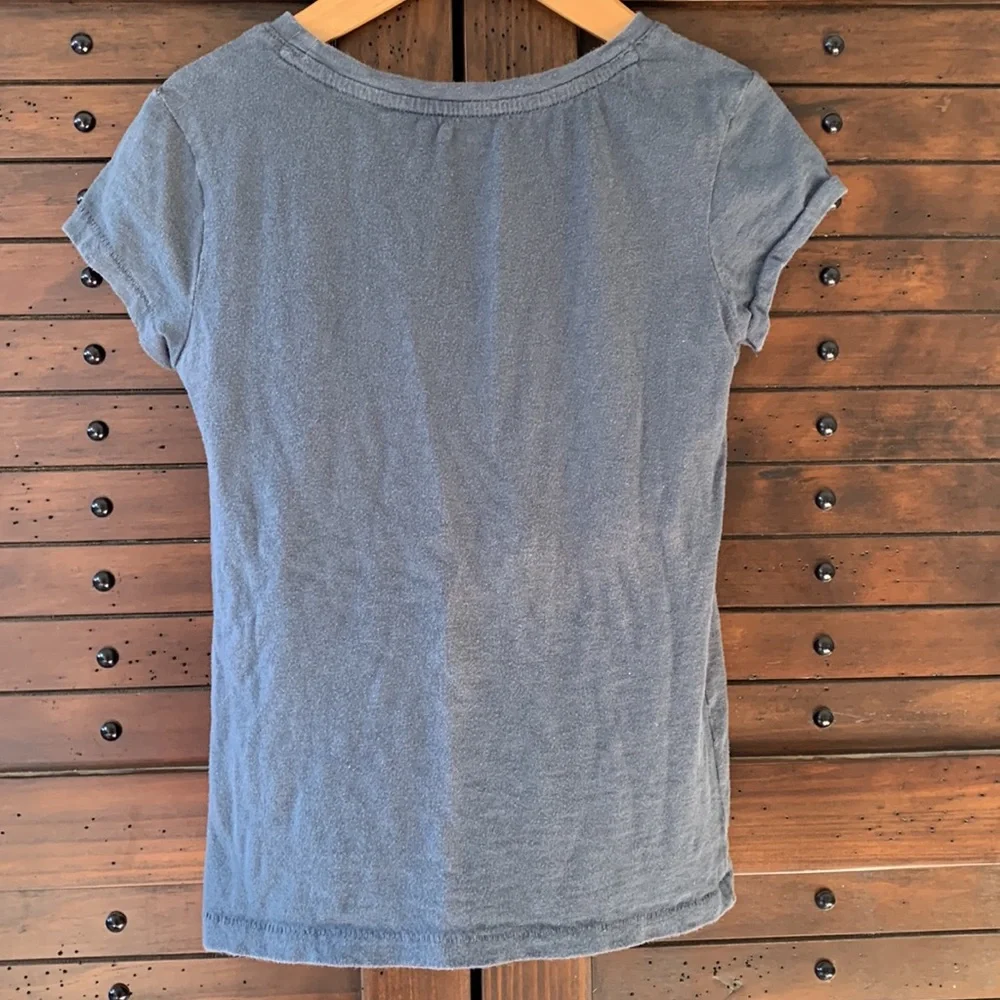 Gap blue-grey pocket tee in cotton knit - Picture 3 of 3